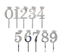 Toppers Torta Compleanno - Decorazione Per Cupcakes E Per Festa - Topper Torta Con Numeri 0-9 | per Matrimonio in Pensione Sconto di Diplomi e Famiglia