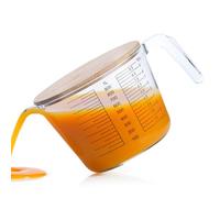 Toppi Di Misurazione Della Cuocere, Contenitore Della Tazza Di Misurazione Del Liquido Per Cuocere, Utensili Da Cucina Sicuro Per Microonde Con Coperchio Per Uova Liquide Mix Di Appartamento A E