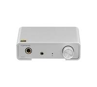 TOPPING DX1 DAC Amplificatore Per Cuffie, AK4493S DSD256 32Bit/384kHz XU208 USB DAC, Convertitori Digitali Analogici Hi-Res Audio da USB a RCA, 3,5mm 6,35mm 280mW×2 Amplificatori (argentato)