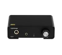 TOPPING DX1 Supporto fino a DSD256 e PCM384 THD+N <0,0002% XMOS XU208 AK4493S 2 impostazioni di guadagno Hi-Res Audio DAC e amplificatore per cuffie (nero)