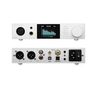 Topping DX5II Amplificatore per cuffie DAC completamente bilanciato - Doppio ES9039Q2M 10 bande PEQ DSD512 nativo PCM768 kHz 6,35 mm SE 4,4 mm Uscita bilanciata XLR 4 pin (argento)