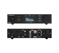 Topping DX5II amplificatore per cuffie DAC completamente simmetrico - Dual ES9039Q2M 10 band PEQ DSD512 nativo PCM768kHz 6,35 mm SE 4,4 mm uscita simmetrica (nero)