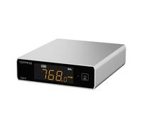 Topping E50 II DAC AK4497S DSD512 PCM768kHz BT - Decoder USB supportato con telecomando (argento)