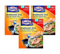 Toppits Brat sacchetto 2 in1 Medium (25 x 38 cm), confezione da 3 (3 x 8 sacchetti)