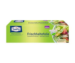 Toppits Pellicola trasparente 200 m, confezione da 1 (1 x 1 pezzo), con supporto per la partenza