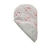 Topponcino Montessori Sfoderabile, Fodera: un lato in Puro Cotone (a contatto con la pelle) e un lato (a contatto con le superfici) in Tessuto Antibatterico (NewStar Panna-Rosa)