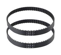 TOPPROS Set di 2 cinghie dentate industriali 140 x larghezza 3/8"