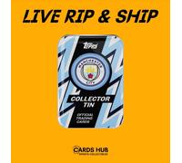 Topps 2025/26 Manchester City Collector Tin (LIVE RIP & SHIP)