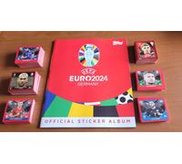 TOPPS ALBUM EMPTY + SET COMPLETO 686 FIGURINE (NO SP) EURO 2024 SWISS CH (AN5)