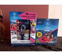 TOPPS BOX FIGURINE STICKERS 2020 2021 CHAMPIONS LEAGUE 30 BUSTINE + TIN BOX