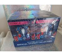 TOPPS BOX STICKERS 2021 2022 CHAMPIONS LEAGUE LOTTO 6 TIN BOX 9 BUSTINE + 4 LE