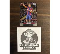 TOPPS CARD STADIUM CHROME 2023 24 2024 N. 27 YAMAL ROOKIE BARCELONA