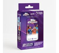 Topps Chrome Premier League 2026 - Carte da calcio, 20 pezzi, in confezione originale