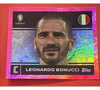TOPPS EURO 2024 PARALLEL STICKER SWISS ROSA PINK BONUCCI ITA2 (B22