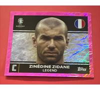 TOPPS EURO 2024 PARALLEL STICKER SWISS ROSA PINK ZIDANE FRA2 (B22