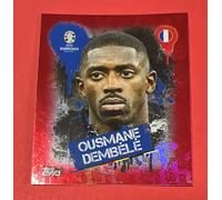 TOPPS EURO 2024 PARALLEL STICKERS PARALLELE SWISS FOIL DEMBELE FRA 3 (B22