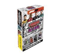 Topps Turbo Attax Formula 1 2025 - Mega Tin Diamond Edition - contiene 66 carte tra cui 6 LE e 5 esclusive. Legend Relics all'interno di scatole fortunate.