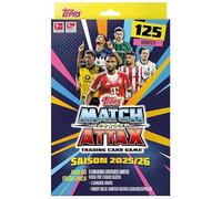 Topps Match Attax Bundesliga 2025/2026 - Mega Pack con 125 carte, 5 Limited Editions, 1 scheda Chrome (in ogni 3° confezione), esclusivi biglietti relici con protezione della spedizione Heartglobal