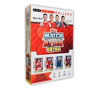 Topps Match Attax Extra 2025 - Mega Tin #1 - 48 Carte, Incluse 4 Esclusive Box Office Baller LE. Cerca le Carte Reliquia All'interno delle Scatole Portafortuna!