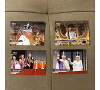 TOPPS NOW CORONATION - THE KING CHARLES III IS CROWNED BUNDLE 4 CARDS in Stock