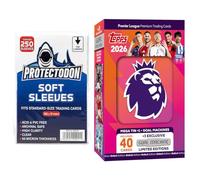Topps Premier League 2025/26 Mega Tin #1 - Include 40 carte più 3 carte collezionabili Goal Machines + custodie esclusive Collect-it