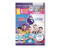 Topps Premier League 2026 - Edizione di debutto - Starter Pack (esclusiva online) include 30 carte, una carta Gold Lion e una carta bonus casuale (Pro-Precision, Beast Mode o Headlines).