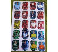 Topps Pro Elite Chrome Die Cut Full Set 20 carte UEFA 2022/23 Match Attax SH1-20