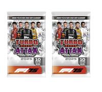 Topps Turbo Attax F1 2025 - Booster Pack | Diamond Collection | 12 carte + heartforcards® protezione spedizione