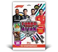 Topps Turbo Attax Formula 1 2024 - Starter Pack - contiene 20 carte, tra cui una scatola Orange Dutch Lion LE e una scheda Piastri Emerald LE.