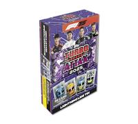 Topps Turbo Attax Formula 1 2025 - Mega Tin - Lightning Lids - contiene 66 carte incluse 6 Edizioni Limitate e 4 carte esclusive 'Lightning Lids'.