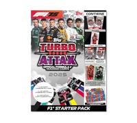 Topps Turbo Attax Formula 1 2025 - Starter Pack (esclusiva online) - 40 carte Turbo Attax più una carta Diamond Pull garantita e 2 carte Edizione Limitata.