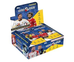 Topps UCC Superstars 23/24 - Full Box - 24 pacchetti di UEFA Superstars 2024 (8 cards per pacchetto/192 cards), Taglia unica
