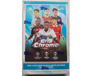Topps UEFA Club Competitions Chrome Soccer Hobby Lite Box 2022-23