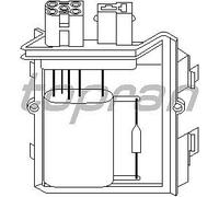 TOPRAN 103578 Resistore, ventilatore interno