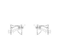 TOPRAN 2x Alzacristalli Elettrici Asse Anteriore Sinistro Destro per VW Polo