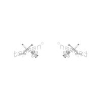 TOPRAN 2x Alzacristalli Manuale Anteriore Sinistra Dx per Mercedes Saloon W124