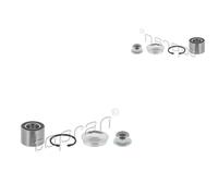 TOPRAN 2x Cuscinetto Ruota Mozzo Posteriore SX Destra per Renault Kangoo Nissan