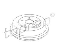 TOPRAN 302 250 Tamburo freno