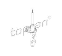 TOPRAN Ammortizzatore Anteriore Sinistra Destra per VW Transporter V Bus 7HB 7HJ