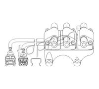 TOPRAN Bobina Di Accensione Modulo Di Accensione Per Audi A6 4A C4 4A2 111 749