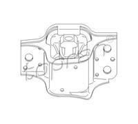 TOPRAN Destra Cuscinetti Motore IN Gomma-metallo per Renault Kangoo È Bop KW0/1