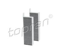 TOPRAN Kit filtro aria abitacolo Filtro al carbone attivo Cartuccia filtro 724