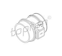 TOPRAN Misuratore Massa Aria per Citroën Jumpy C-Crosser C5 III Break C8 302 697