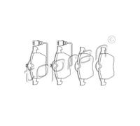 TOPRAN Pastiglie Freno Bremsbelegsatz Frontale per Audi A4 VW Passat