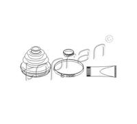 TOPRAN Soffietto Semiasse Anteriore Lato Ruota per Audi 80 81 85 B2 108 930