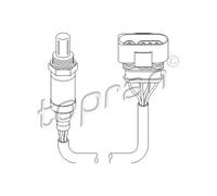 TOPRAN Sonda Lambda Regolatrice Adatta Per VW Sharan 2.0 1.6 2.8 VR6 2.5