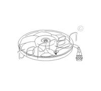 TOPRAN Ventilatore Motore Raffreddamento Per VW Sharan Galaxy 111 438