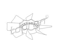TOPRAN Ventola Motore Per Audi A6 4B C5 4B2 4A C4 VW Passat 2.4 2.8
