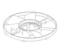 TOPRAN Ventola Motore Per BMW 3 Serie Touring E46 X5 E53 320d 318d