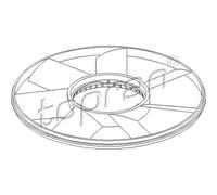 TOPRAN Ventola Motore Per BMW 5 Serie Touring E39 E34 X5 E53 E46 530D 525D